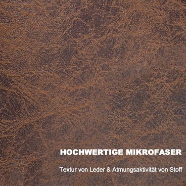 Сучасне крісло MCombo, крісло-реклайнер для вітальні, з поперековою подушкою, ретро вінтажне крісло для читання, крісло для відпочинку, м&39яке крісло, 4779-1 (коричнева мікрофібра)