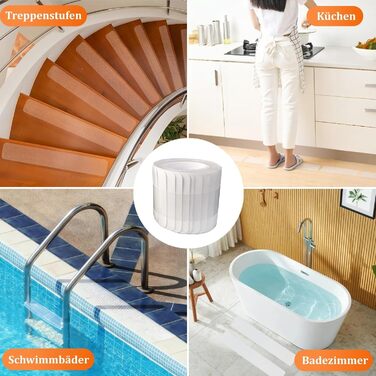 Прозорі сходинки, 15 шт. , 60 x 10 см, самоклеючі, водонепроникні, протиковзкі сходинки для дерев&39яних сходів, гвинтових сходів та підлоги