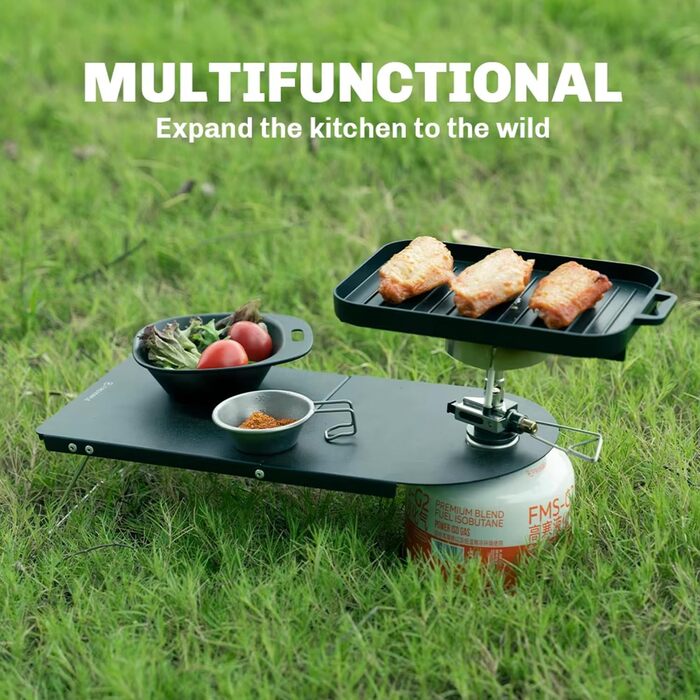 Легкий складаний туристичний стіл Fire-Maple Petrel з алюмінієвого сплаву для самотніх поїздок, трекінгу та кемпінгу в дикій природі, вагою всього 191 грам