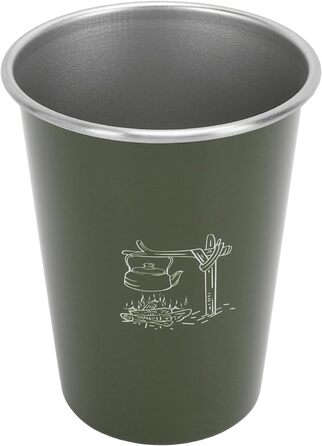 Пивні кухлі з нержавіючої сталі 304, легкі, міцні, портативні, набір з 4 кухлів для кемпінгу, 350 мл, кухлі для води для пікніка на свіжому повітрі, підходять для походів з кавою