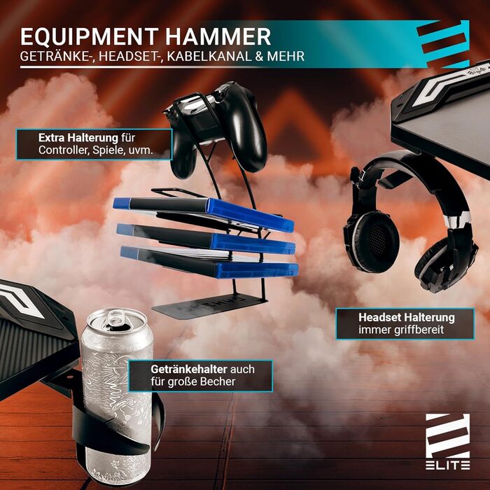 Ігровий стіл ELITE EVO з RGB-підсвічуванням та дистанційним керуванням