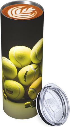 Кухоль з прямою трубочкою, 590 мл, тенісна таблиця, дорожній кухоль з принтом, підходить для кемпінгу, офісу та дому