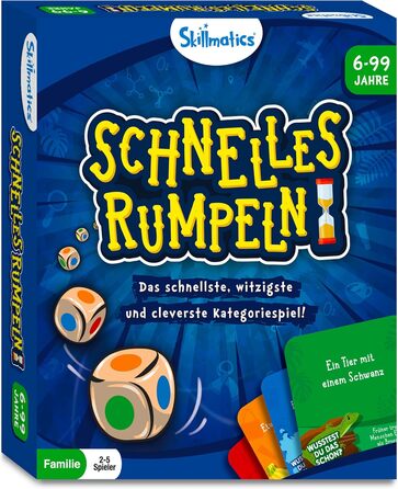 Настільна гра Skillmatics - Fast Rumble, навчальна та розумна гра, подарунки для дітей, підлітків та дорослих Fast Rumble