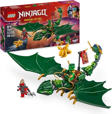 Конструктор LEGO Ninjago 71829, Зелений Лісовий Дракон Ллойда, 128 деталей