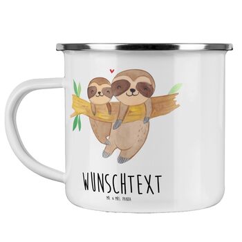 Персоналізована кавова кружка &quotМістер і місіс Панда&quot з мамою-лінивцем - Персоналізовані подарунки, кавова кружка, емальована кружка з принтом, подарунок для доньки, персоналізована кружка, любов, налаштовується