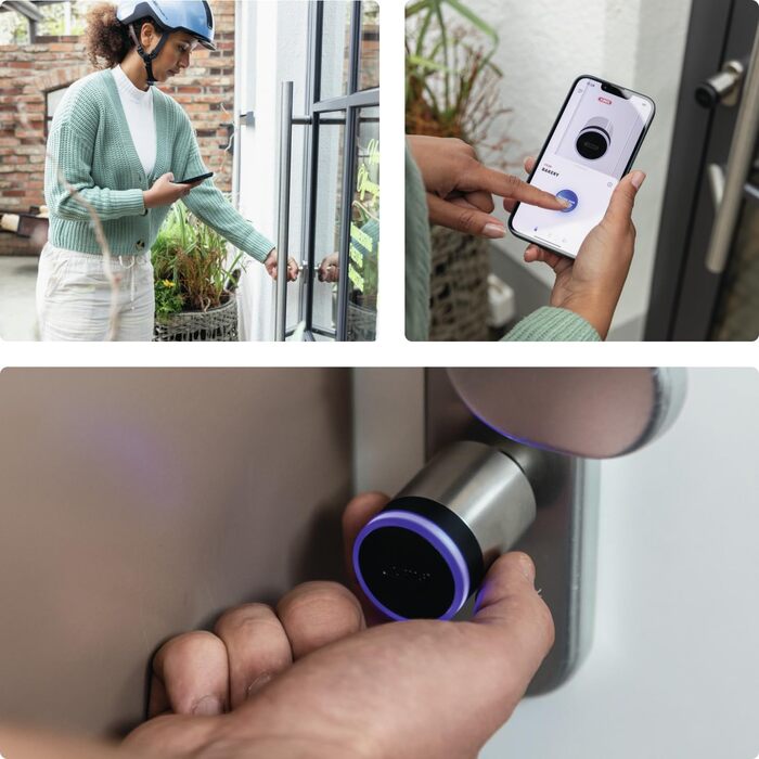 Розумний дверний циліндр CYLOX One - відкривання без ключа за допомогою смартфона та інших аксесуарів - дверний замок із захистом від свердління - відкривання зовнішньою ручкою - внутрішньою ручкою - довжина 30-40/30-40