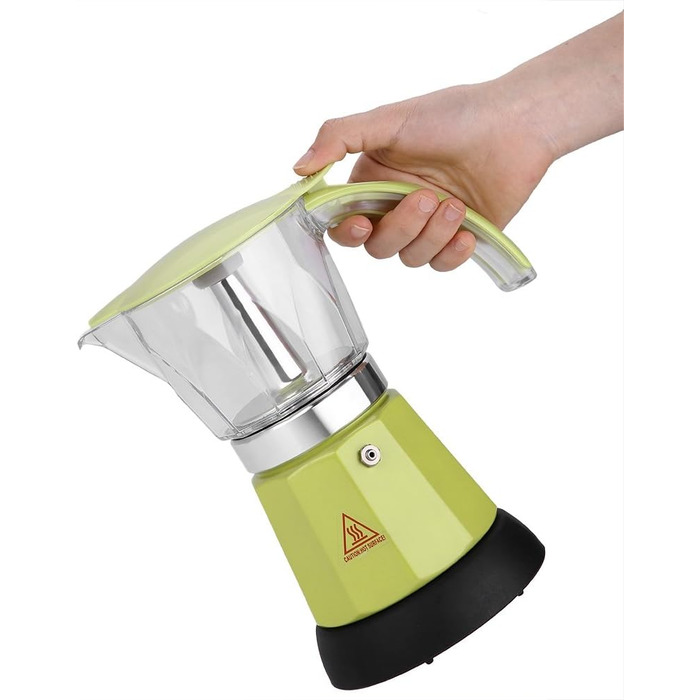 Електрична каструля для мока, авто, чайник, прикурювач, чайник, пляшка для чаю, кави, 850 мл, 24 В, розбірна конструкція (зелена)