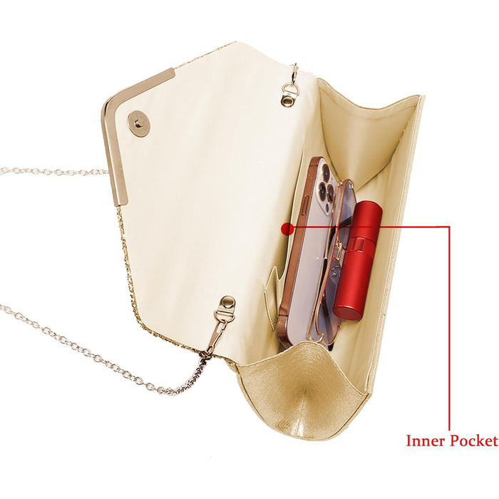 Жіноча сумочка з блискітками та блискітками, вечірня/весільна сумочка, гаманець, весільні прикраси, на випускний вечір, вечірку, сумка через плече, елегантна, набір з 4 предметів із золотом