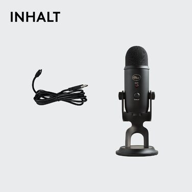 Мікрофон Logitech G Blue Yeti для запису, стрімінгу та геймінгу Classic Black