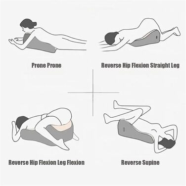 Універсальна подушка Liborah, подушка з кутом нахилу 27 для інтимної близькості, ергономічна подушка з піни з ефектом пам&39яті, чохол з бамбука, який можна прати, підтримка хребта та спини, ідеально підходить для сидіння та лежання (чорна)