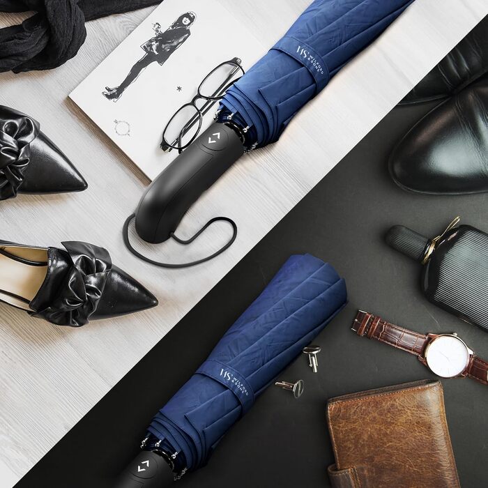 Парасолька складна парасолька незахищена від шторму автоматична сумка для парасольок з відкритим доступом, чорна Чоловіча жіноча д