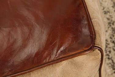 ІНТЕР&39ЄР Ретро Мустанг 53 см шкіряний чохол з лляним пуфом-кубом