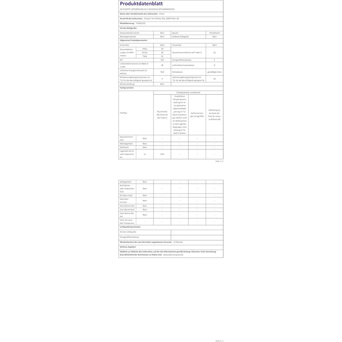 Електричний холодильник tillvex 32 л Міні-холодильник 230 В та 12 В для автомобілів, кемпінгу Охолоджує та обігріває ЕКО-режим, синій