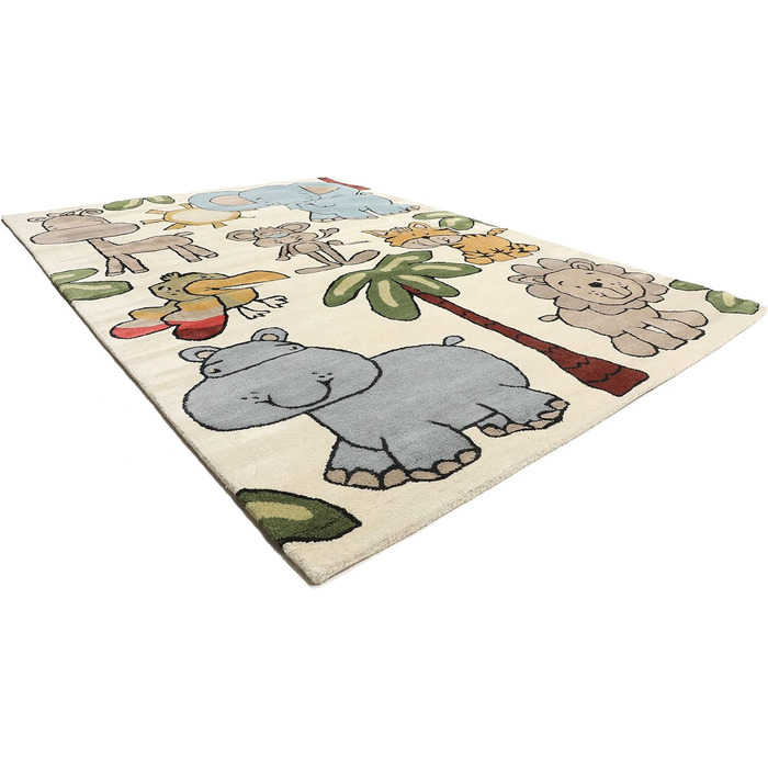 Килимок ручної роботи Savann, Килимок для дитячої кімнати, 170 x 240 см, Дитячий килимок для дітей, Ігровий килимок для немовлят,