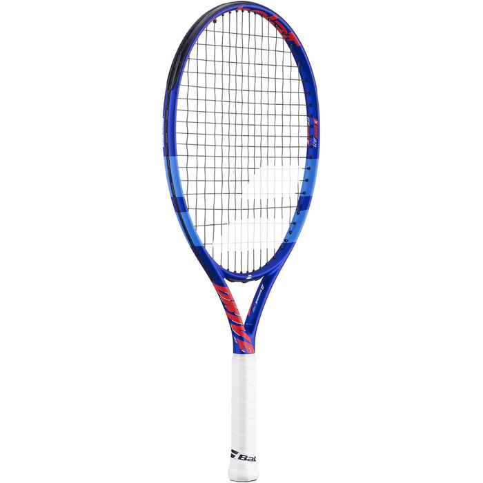 Тенісна ракетка Babolat Drive Junior, синьо-червона, легка, ручка розроблена для маленьких рук