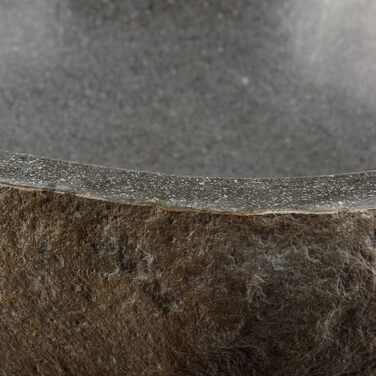 Ручний умивальник з натурального вулканічного каменю Андезит — 30 × (7–8) × 30 см, 9,5 кг