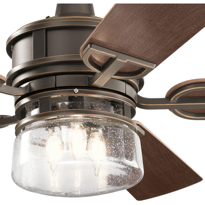 Стельовий вентилятор Light experiences з пультом дистанційного керування світлодіодним освітленням з можливістю регулювання Ø132см