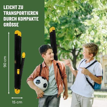 Футбольні ворота Umbro - Футбольні ворота 90 x 59 x 61 см - Складані футбольні ворота - Футбольні ворота для саду, дітей та дорослих - Футбольне тренувальне обладнання для використання в приміщенні та на вулиці - Метал - Чорний/Жовтий