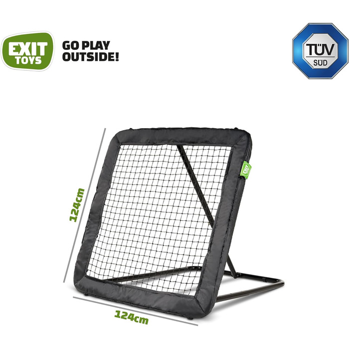 Відбійний багатофункціональний тренажер Kickback, регульований кут нахилу, легкий та портативний, багатофункціональний вкладиш 124 x 124 см