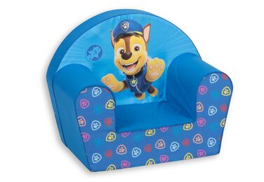 Крісло Simba Paw Patrol Лапи, 43x533 см, від 2 років, синє, мультяшне, пінопластове, розслаблююче, для читання, легке, портативне, знімний чохол