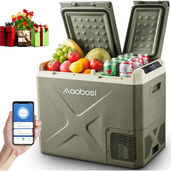 Компресор холодильної камери 40 л, автомобільна холодильна камера з управлінням APP, холодильна камера електрична -20C до 20C, 12/