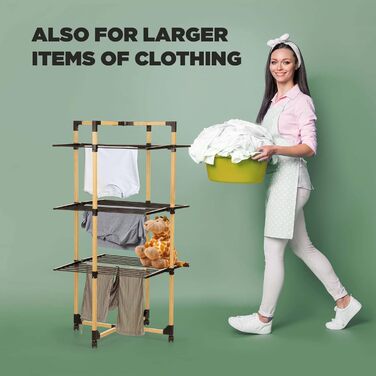 Складана сушильна машина для білизни I Сушіння на декількох рівнях I Сушильна стійка 69x136x69 см I До 20 кг білизни I Сушильна ма