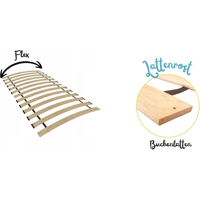 Дитяче ліжко Happy Babies - із захистом від падіння, хлопчик, 140x70, дитяче ліжко з шухлядою та матрацом, односпальне ліжко для дітей, біле/синє, з мотивом собаки, блакитне Niebieskie