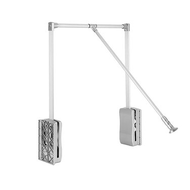 Розсувна вішалка для одягу Nisorpa, регульована, 8901210 мм, вішалка для одягу, велика розсувна вішалка для одягу, система зберігання з м&39яким поверненням та алюмінієвою штангою, компактна, вантажопідйомність 20 кг