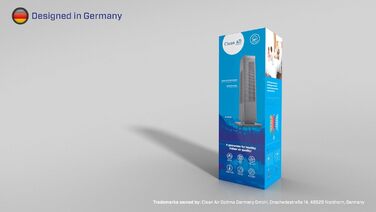 В-1 Дизайнерський вентилятор-обігрівач - Обігрів та охолодження - Обігрів 1000/2000 Вт - Цифровий термостат 15-35C - Коливання 80 - Підходить для приміщень площею до 40 м/100 м Сірий, 904G Smart - 2-