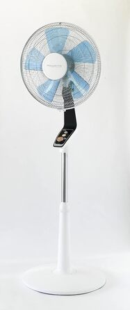 П'єдестальний вентилятор Turbo Boost Silence Extreme з пультом дистанційного керування, діаметр 40 см, надзвичайно тихий, чорний/с