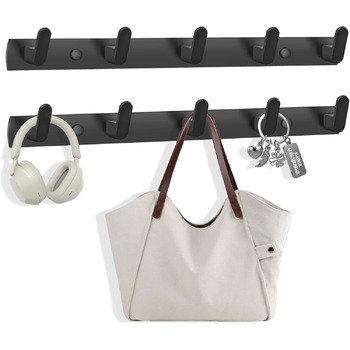 Гачки для пальто гачок рейки настінні, 2 шт. и 5 гачків гачки для пальто настінні вішалки алюмінієві, сучасні настінні гачки для к