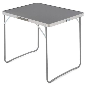 Кемпінговий стіл, вуличний стіл, сірий, складаний з ручкою для перенесення, 80x60x70 см, легкий, розкладний стіл, бічний столик, столик-валіза, кемпінговий стіл, балконний стіл