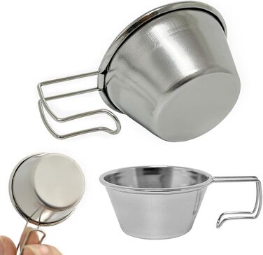 Корозійностійка кружка для активного відпочинку, 50 мл, безпечна для харчових продуктів, текстура з нержавіючої сталі, кава, підходить для гір та екскурсій, кава для походів