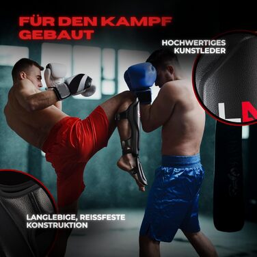 Щитки для гомілок LNX Muay Thai Pro Fight - Захист гомілок для бойових мистецтв, кікбоксингу, суглобів, SML XL, чорний, для чоловіків і жінок, чорний XL