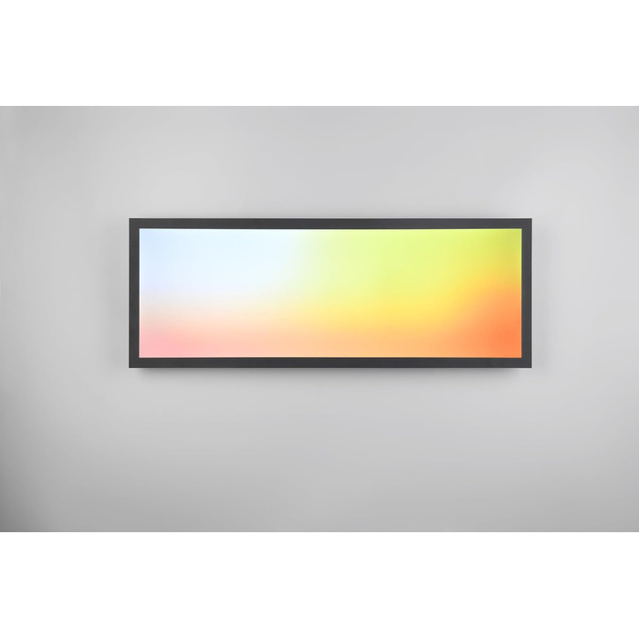 Стельовий LED-світильник Reality Beta R67668032, матовий чорний метал, 31 Вт RGB, Dynamic Light, з пультом керування, 80x30 см