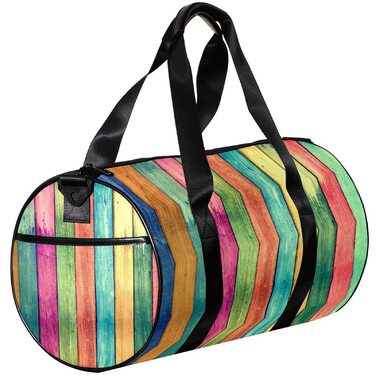 Спортивна сумка, маленька дорожня сумка, сумка для йоги, вінтажний дерев'яний колір у смужку, сумка для фітнесу на відкритому повітрі, ручна поклажа