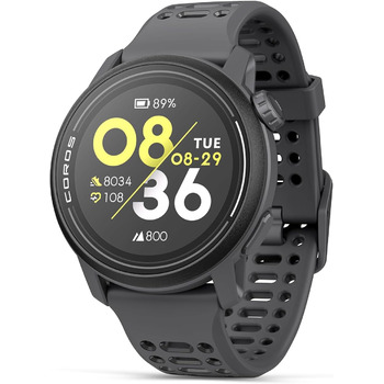 Спортивний годинник COROS PACE 3 з GPS, легкий та зручний, 17 днів роботи від батареї, двочастотний GPS-годинник для бігу, вимірювання серцевого ритму, навігація, відстеження сну, біг, велоспорт та катання на лижах (чорний силікон)