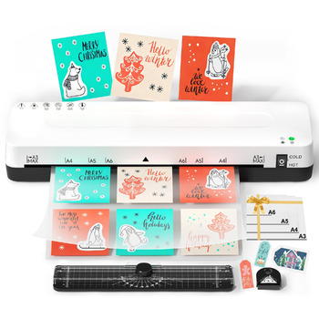 Ламінатор A3 Ламінатор з ламінуючими пакетами A3 A4 A5 A6 Ламінатор 5 в 1 Холодний та гарячий ламінатори для офісу, школи Ламінатор з ламінуючими пакетами