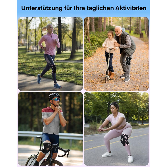 Колінний бандаж ABYON для жінок та чоловіків з металевими шинами, гелевою підкладкою для надколінка, ремінець 360, для розривів меніска, травм зв&39язок, передньої хрестоподібної/маскульної зв&39язки, відновлення після артриту та операцій, біговий середні