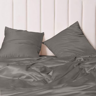Комплект шовкової постільної білизни Momme 3 шт. и, підодіяльник 240 х 220 см і 2 наволочки 80 х 80 см, гіпоалергенний шовковий шо