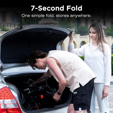 Складаний електровелосипед 16 дюймів, Електричний велосипед з акумулятором 36 В/7,8 Аг, Двигун 250 Вт 25 км/год, Запас ходу 35-70 км, Міський складаний електровелосипед Pedelec для дорослих та молоді, сірий