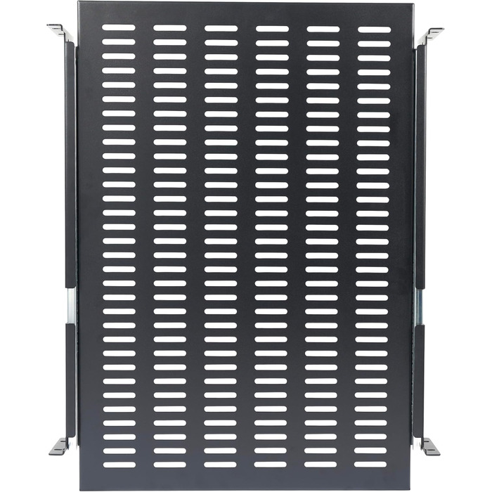 Розсувна полиця StarTech.com 2U для монтажу в серверну стійку - Регульована глибина встановлення від 51 до 74 см - Вентильована - Вантажопідйомність 22,5 кг - Відсік для зберігання обладнання для стійки - Глибина 60 см (UNISLDSHF19) 610 мм 2U Вентильована