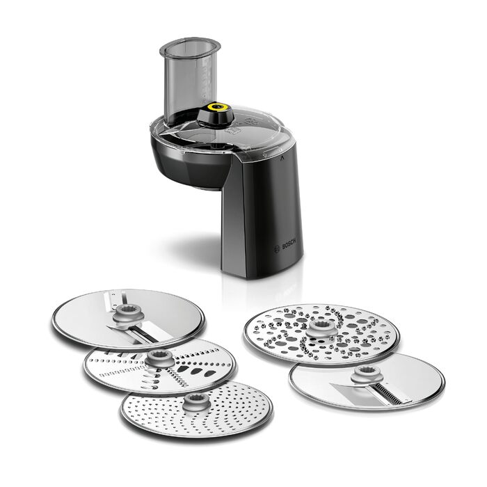 Набір для нарізки овочів Bosch VeggieLove MUZS68VL 5 дисків для тертки та нарізки, аксесуар для кухонних комбайнів Bosch Serie 6, Serie 8, OptiMUM