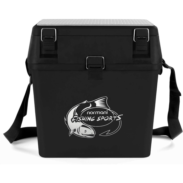 Рибальський чохол-сидіння, рибальський чохол-сидіння, рибальський рюкзак, рибальська сумка, рибальський кейс, рибальський чохол з 4 ящиками для снастей, колір темно-чорний