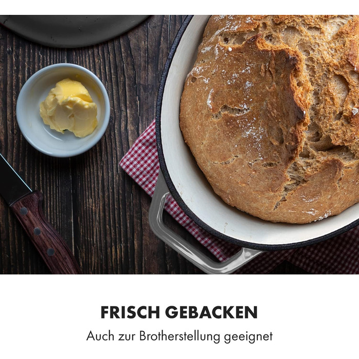 Велика каструля для барбекю з кришкою вогнетривка чавунна каструля емальована 33 см каструля об'ємом 5,5 л каструля підходить для