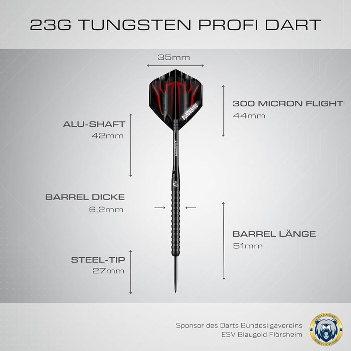 НОВИЙ набір дротиків Blackbird з 90 вольфраму з корпусом 23 г та чорним футляром 3 сталеві дротики з 9 алюмінієвими держаками та 9 дергами Набір дротиків з аксесуарами Дротики з металевим наконечником