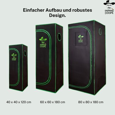 Гроубокс 80x80x180 см Тент для вирощування та розмноження рослин (гідропоніка) Шафа для рослин з Оксфорду 600D та високовідбиваючого мілару Тент для рослин та домашнього вирощування З водонепроникним піддоном