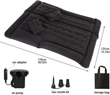 Автомобільний надувний матрац для Skoda Kodiaq, надувний матрац для кемпінгу, портативний туристичний надувний матрац з повітряною подушкою, аксесуар для активного відпочинку на свіжому повітрі, E звичайний E