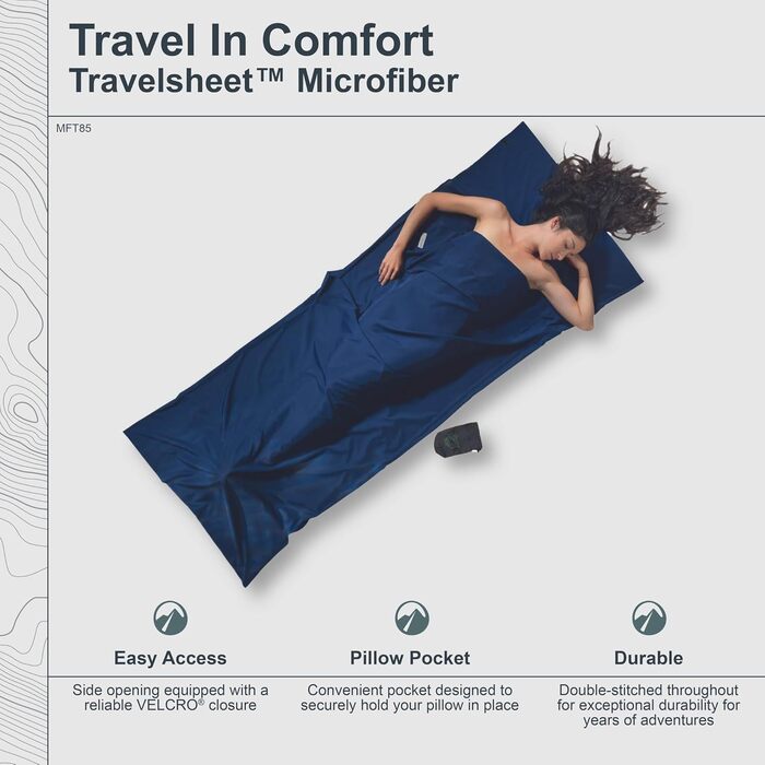 Спальний мішок COCOON - Преміум - Мікрофібра TravelSheet™