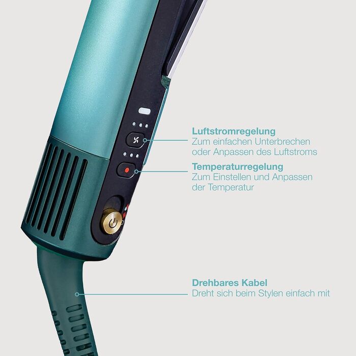 Набір Shark SilkiPro випрямляч для волосся та фен, синій HT401EUBL
